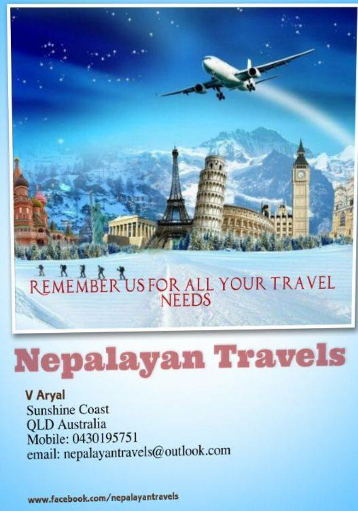 nepalayan travels | travel agency | 3 Lyon Pl, Sippy Downs QLD 4556, Australia | 0430195751 OR +61 430 195 751
