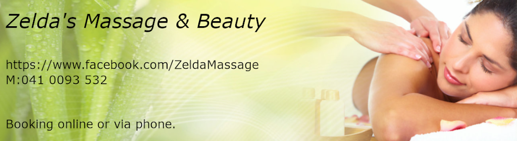 Zeldas Massage and Beauty | beauty salon | 26 Deakin St, Collie WA 6225, Australia | 0410093532 OR +61 410 093 532