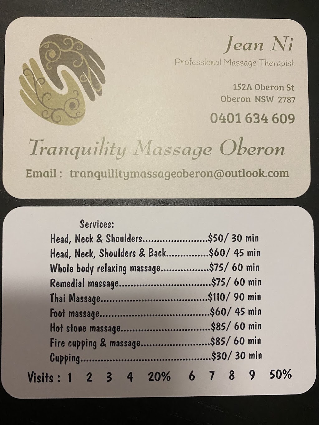 Tranquility Massage Oberon | spa | 152A Oberon St, Oberon NSW 2787, Australia | 0401634609 OR +61 401 634 609