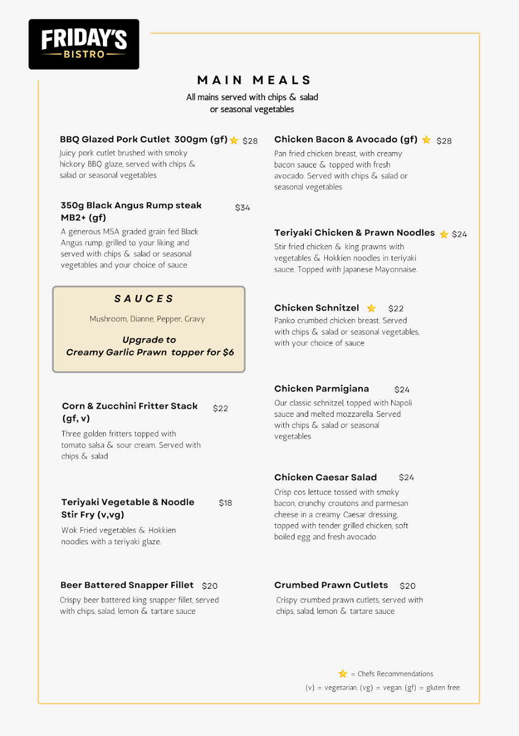 Fridays Bistro | Dorothy St, Murwillumbah NSW 2484, Australia | Phone: (02) 6672 3982