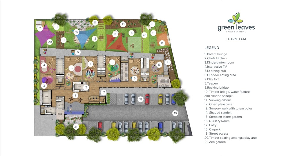 Green Leaves Early Learning Horsham | school | 44 Hillary St, Horsham VIC 3400, Australia | 0353823059 OR +61 3 5382 3059