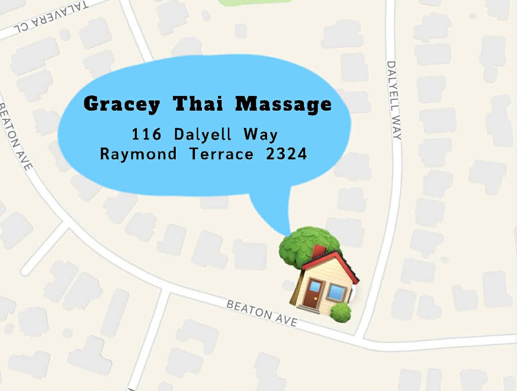 Gracey Thai Massage | 116 Dalyell Way, Raymond Terrace NSW 2324, Australia | Phone: 0423 136 798