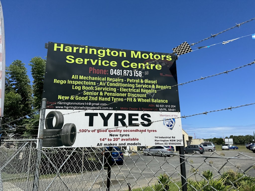 Harrington Motors Service Centre | 14 Industrial Drive, Harrington NSW 2427, Australia | Phone: 0431 608 530
