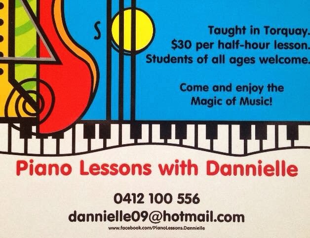Piano Lessons with Dannielle | electronics store | 27A Orungal Ct, Torquay VIC 3228, Australia | 0412100556 OR +61 412 100 556