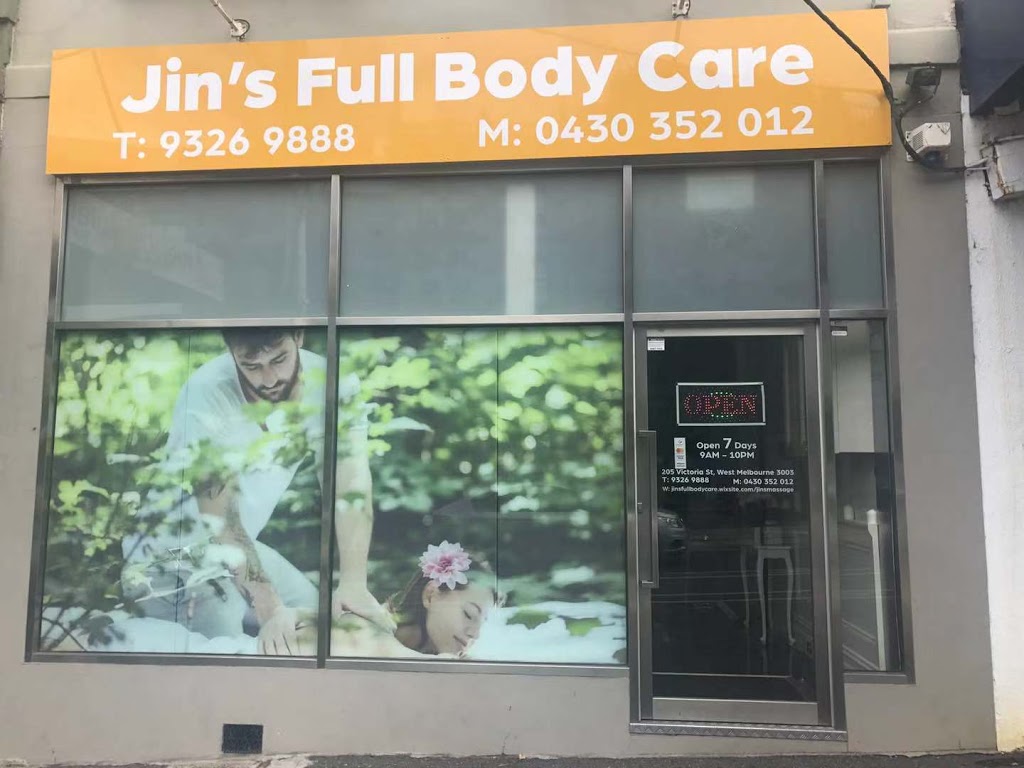jins full body care | 205 Victoria St, West Melbourne VIC 3003, Australia | Phone: 0430 352 012