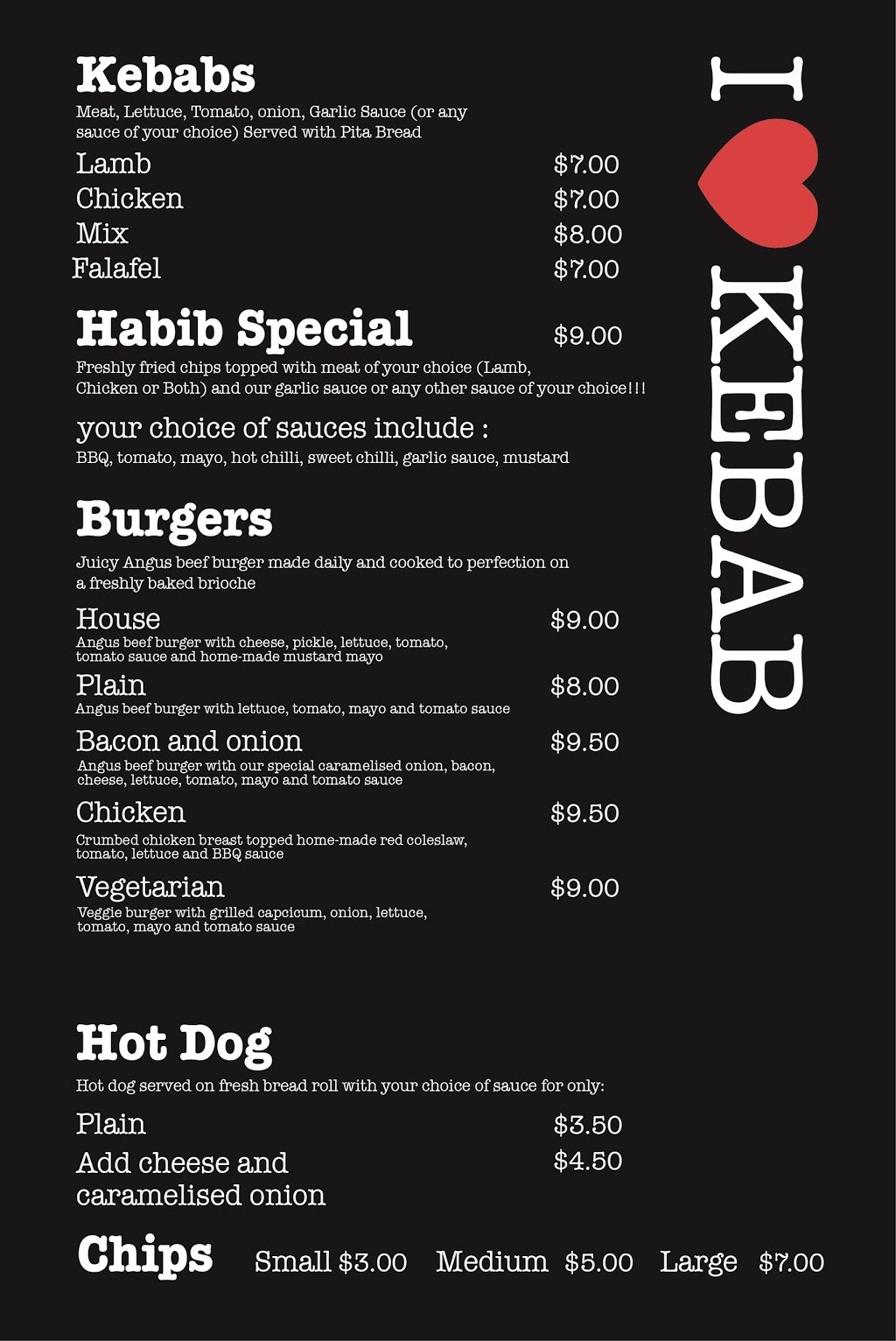 I Love Kebab | restaurant | 162 Cochranes Road, Moorabbin, Melbourne VIC 3189, Australia | 0426425717 OR +61 426 425 717