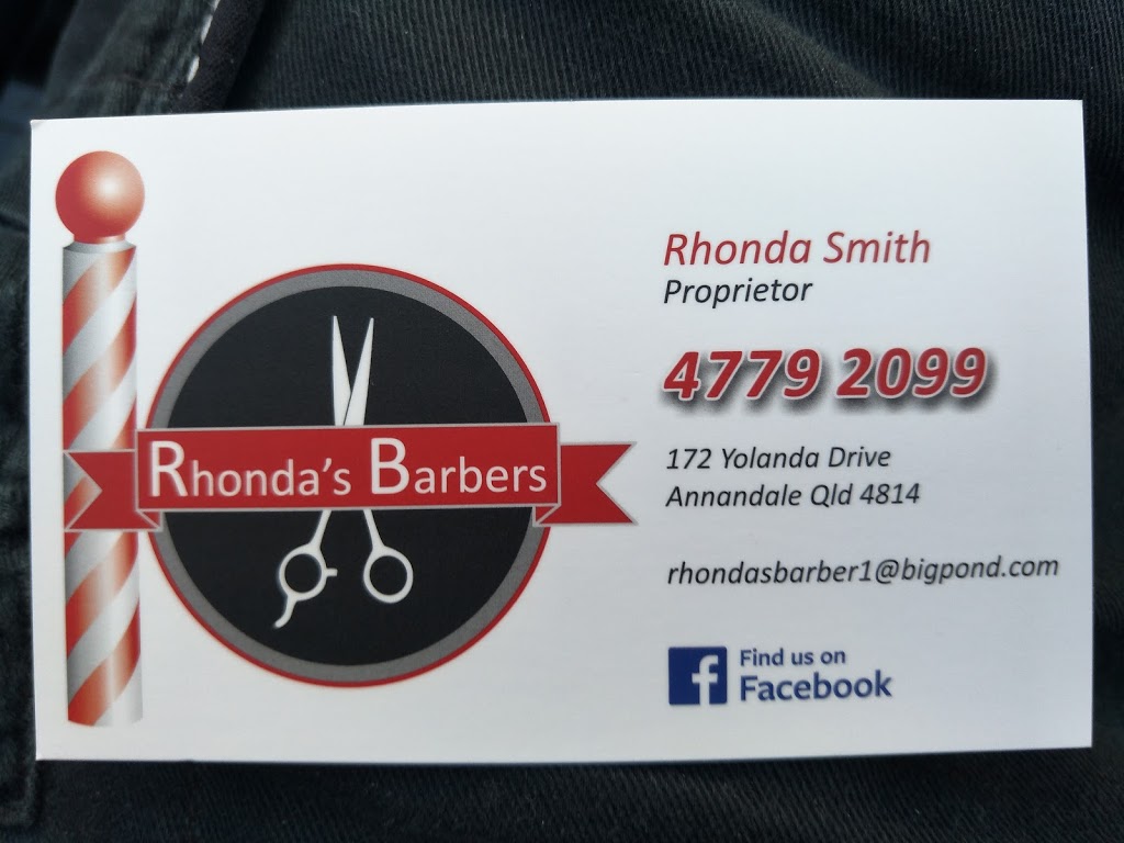Rhondas Barbers | hair care | 172 Yolanda Dr, Annandale QLD 4814, Australia | 0747792099 OR +61 7 4779 2099