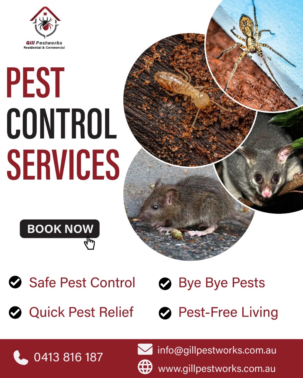 Gill pestworks | Kaduna Dr, Officer South VIC 3809, Australia | Phone: 0452 176 187