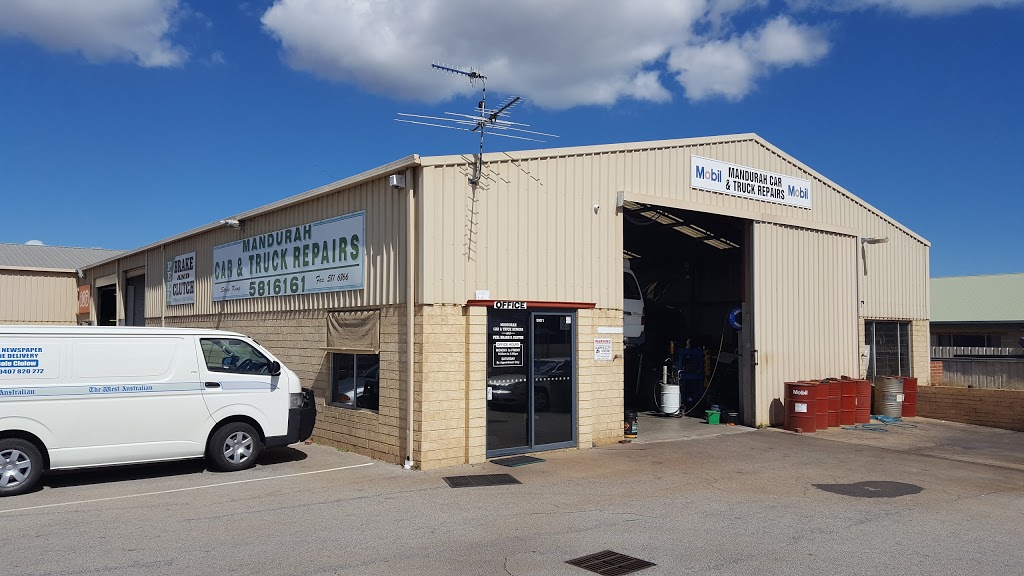 Mandurah Car & Truck Repairs | car repair | 1/8 Delmont Pl, Greenfields WA 6210, Australia | 0895816161 OR +61 8 9581 6161