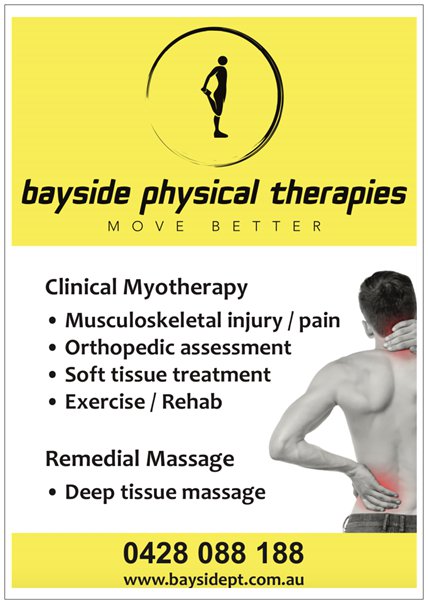 Bayside Physical Therapies | physiotherapist | G02/254 Bay Rd, Sandringham VIC 3191, Australia | 0428088188 OR +61 428 088 188