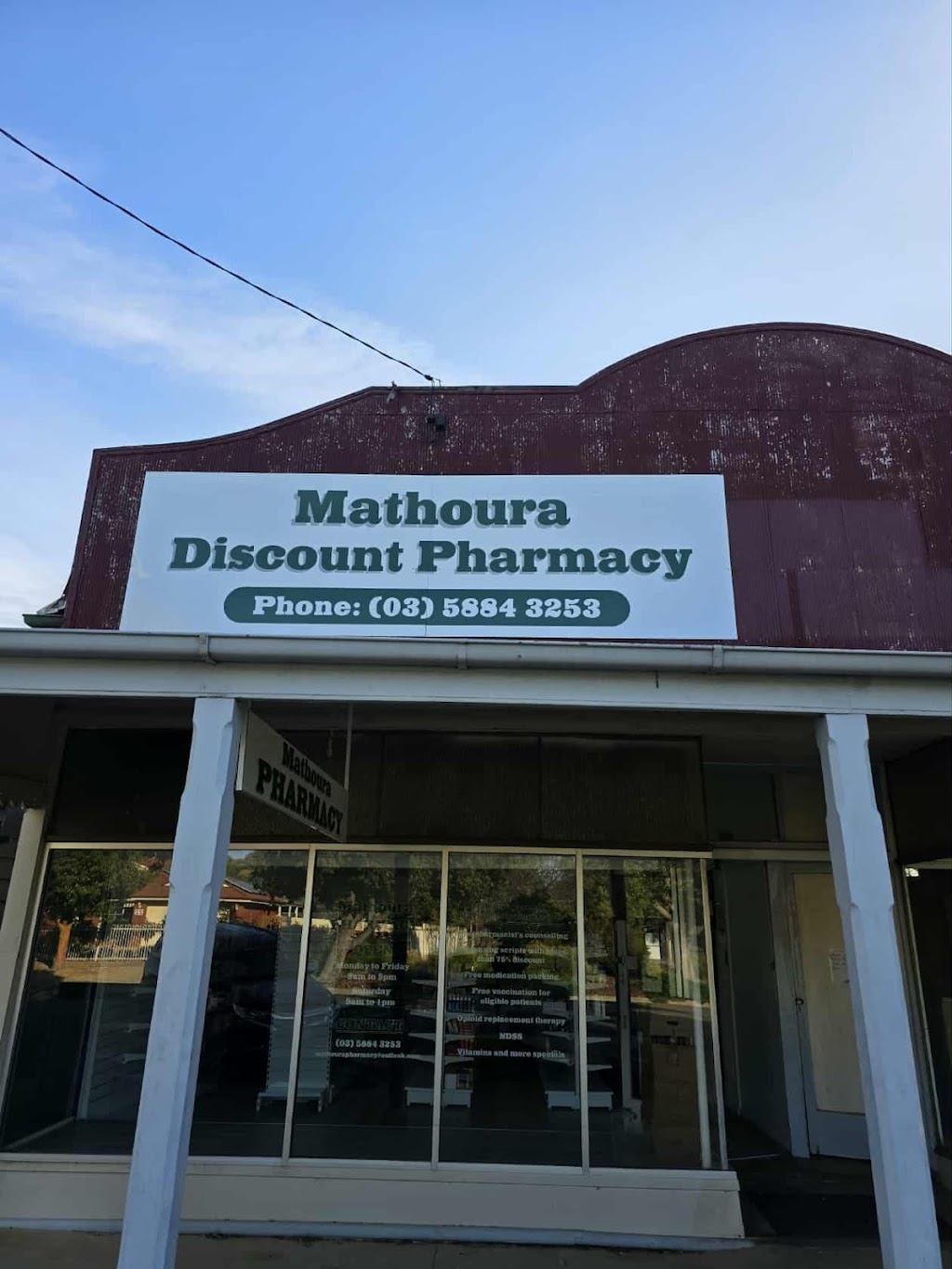 Mathoura Discount pharmacy | 21 Livingstone St, Mathoura NSW 2710, Australia | Phone: (03) 5884 3253