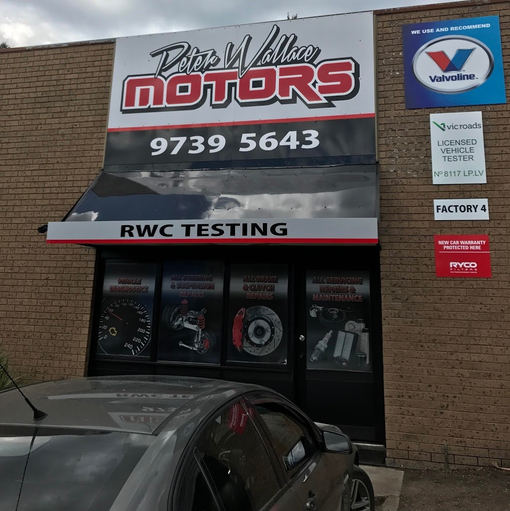 Peter Wallace Motors | car repair | 4/478 Maroondah Hwy, Lilydale VIC 3140, Australia | 0397395643 OR +61 3 9739 5643