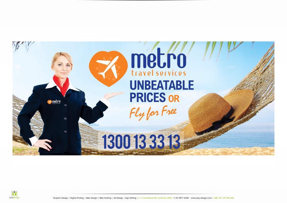 Metro Travel Services | 106 Marion St, Bankstown NSW 2200, Australia | Phone: 1300 133 313