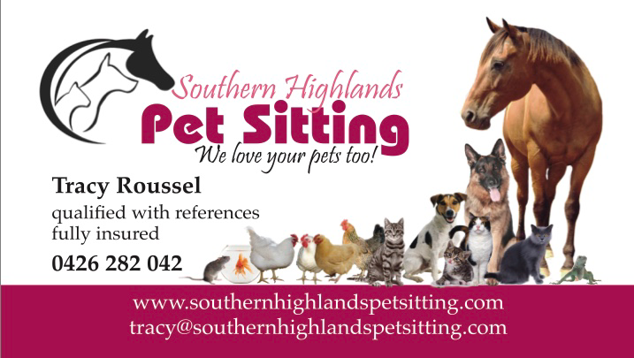 southern highlands pet sitting |  | 9 Lackey Rd, Moss Vale NSW 2577, Australia | 0426282042 OR +61 426 282 042
