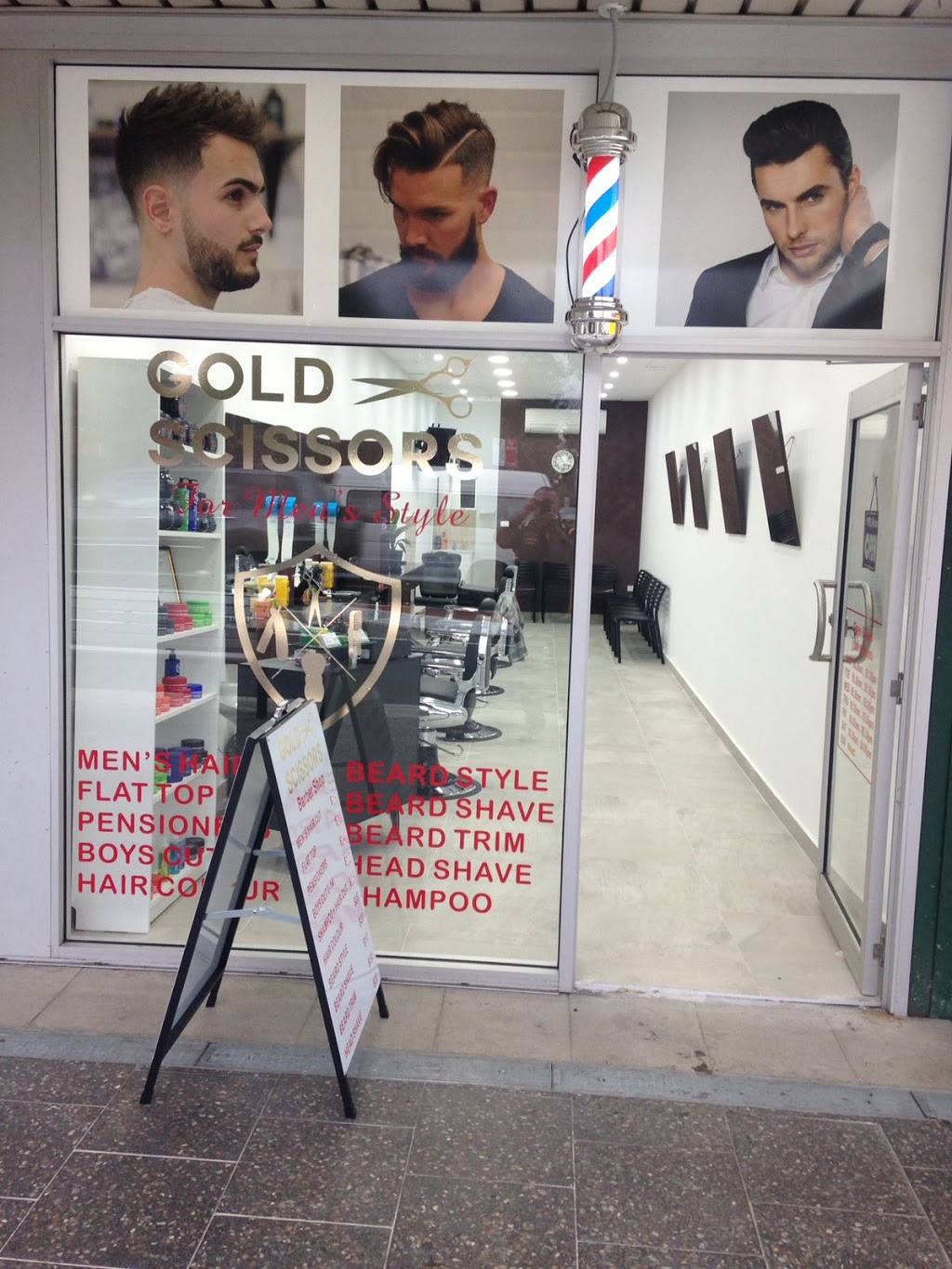 Gold Scissors For Mens Style | 219 Tower St, Panania NSW 2213, Australia | Phone: 0403 298 353