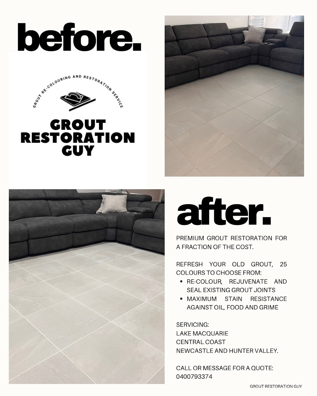 Grout Restoration Guy | 23 Yango St, Cooranbong NSW 2265, Australia | Phone: 0400 793 374