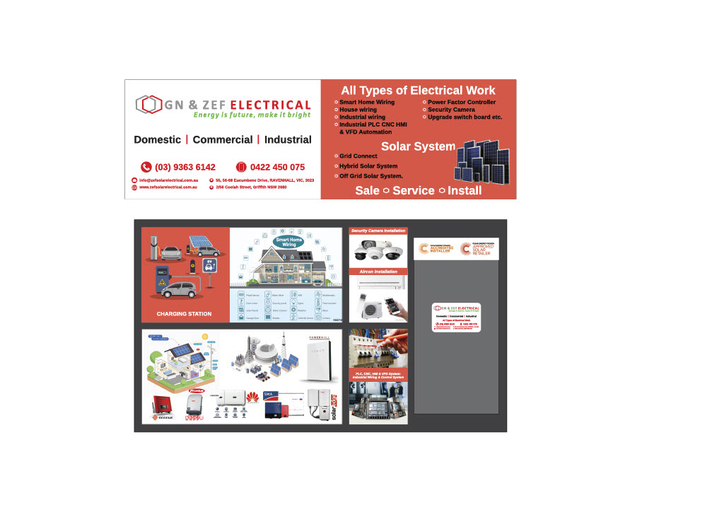 GN&ZEF ELECTRICAL | electrician | Unit 55/56-68 Eucumbene Dr, Ravenhall VIC 3023, Australia | 0393636142 OR +61 3 9363 6142