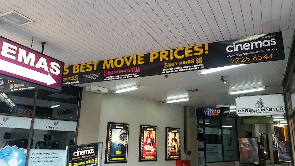 Croydon Cinemas | movie theater | Level 1/3-5 Hewish Rd, Croydon VIC 3136, Australia | 0397256544 OR +61 3 9725 6544