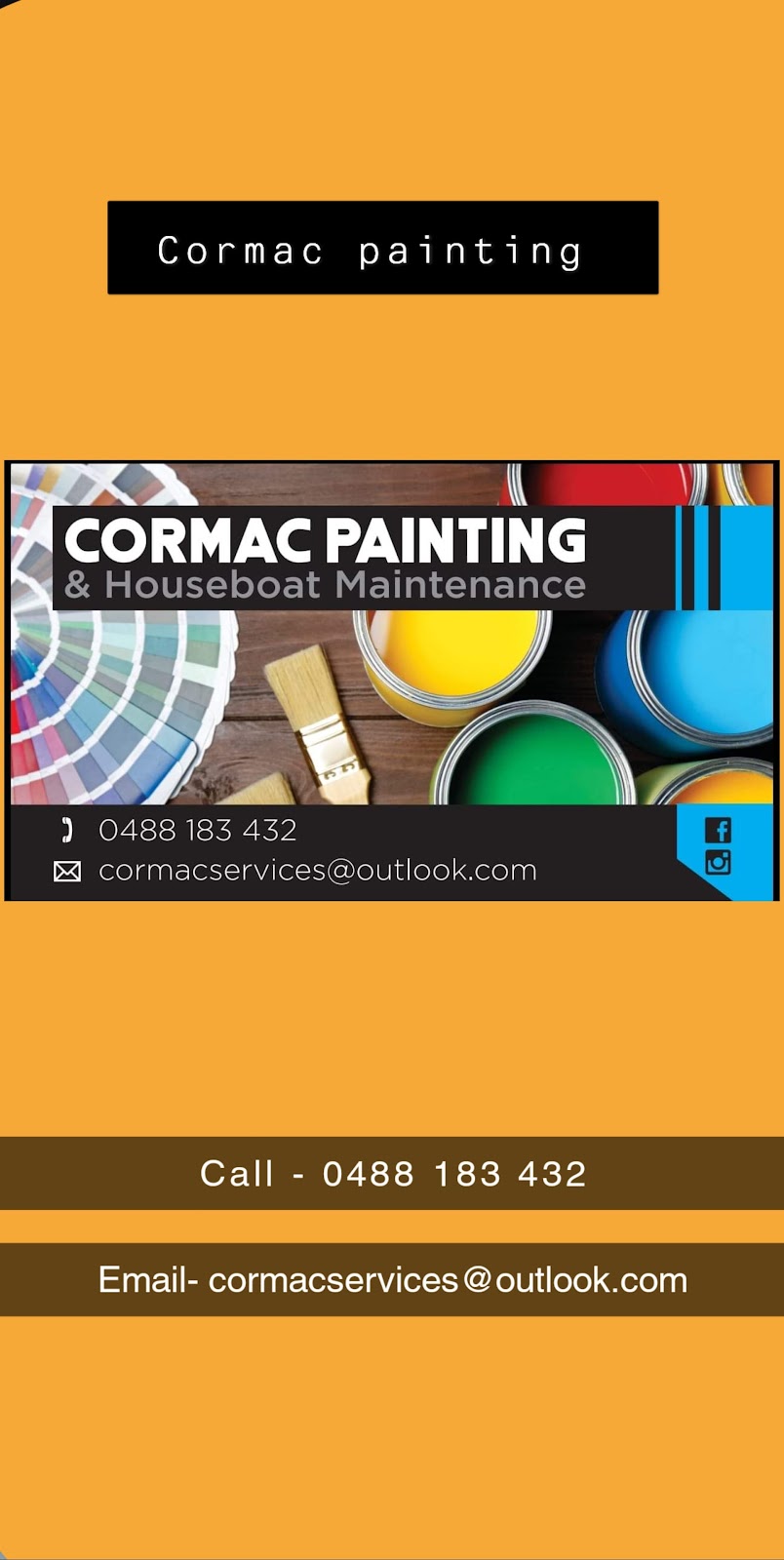 Cormac Painting & Houseboat Maintenance | painter | 5 Eighth St, Eildon VIC 3713, Australia | 0488183432 OR +61 488 183 432