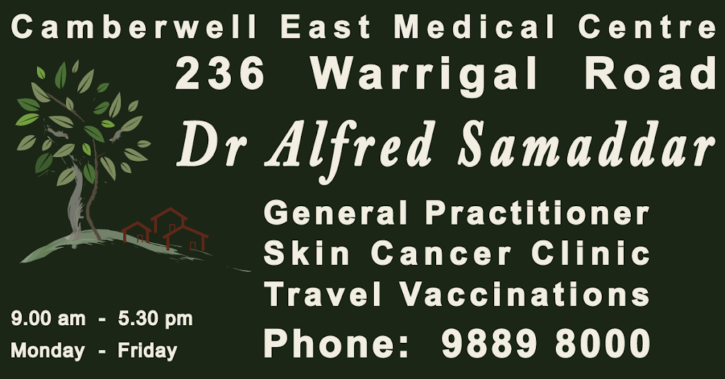 Camberwell East Medical Centre | 236 Warrigal Rd, Camberwell VIC 3124, Australia | Phone: (03) 9889 8000