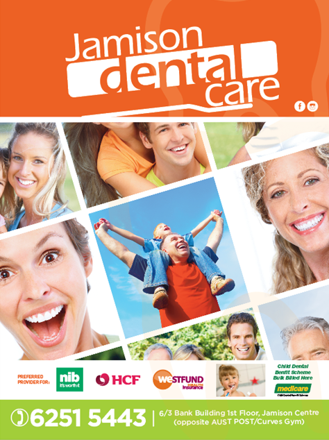 Jamison Dental Care | health | 3/6 Jamison Centre, Macquarie ACT 2614, Australia | 0262515443 OR +61 2 6251 5443