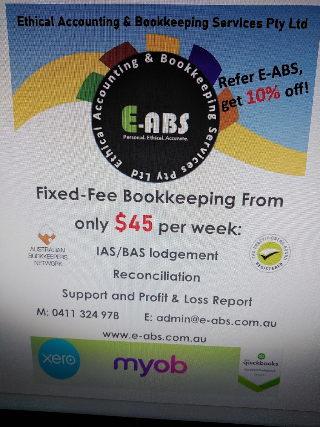 Ethical Accounting & Bookkeeping Services Pty Ltd | accounting | 2 Jabiru Dr, Mango Hill QLD 4509, Australia | 0411324978 OR +61 411 324 978