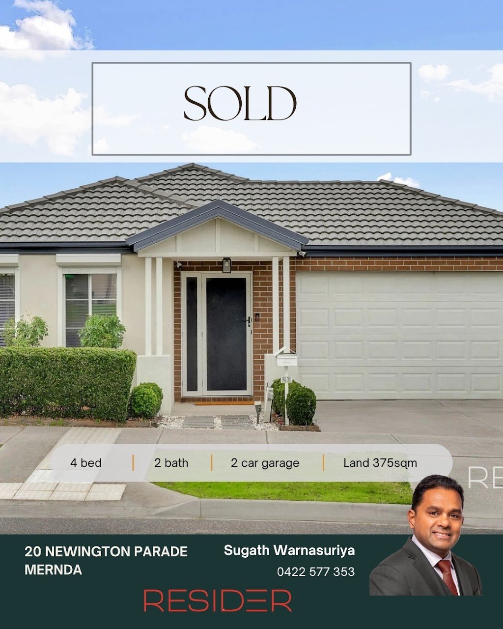 RESIDER Real Estate | Unit 1/2 Stockyard St, Mernda VIC 3754, Australia | Phone: (03) 9407 9100