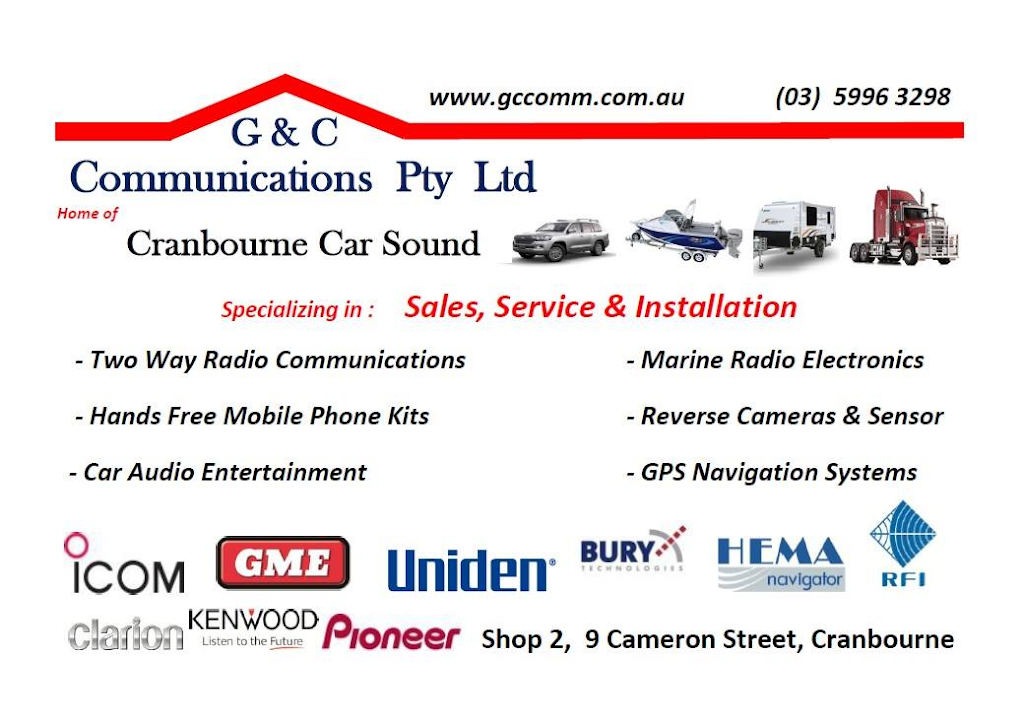 G & C Communications Pty Ltd | Shop2/9-11 Cameron St, Cranbourne VIC 3977, Australia | Phone: (03) 5996 3298