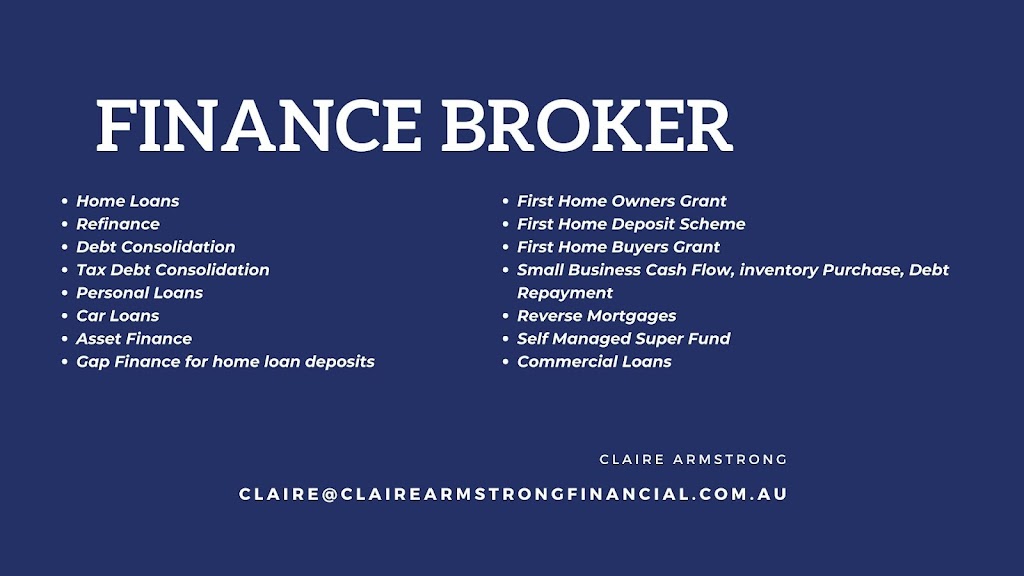 Claire Armstrong Financial | 20 Tynong Rd, Tynong VIC 3813, Australia | Phone: 0407 221 069