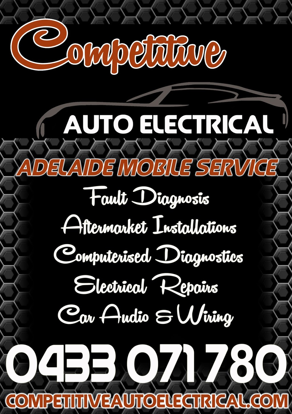 Competitive Auto Electrical | Memford Way, Flagstaff Hill SA 5159, Australia | Phone: 0433 071 780