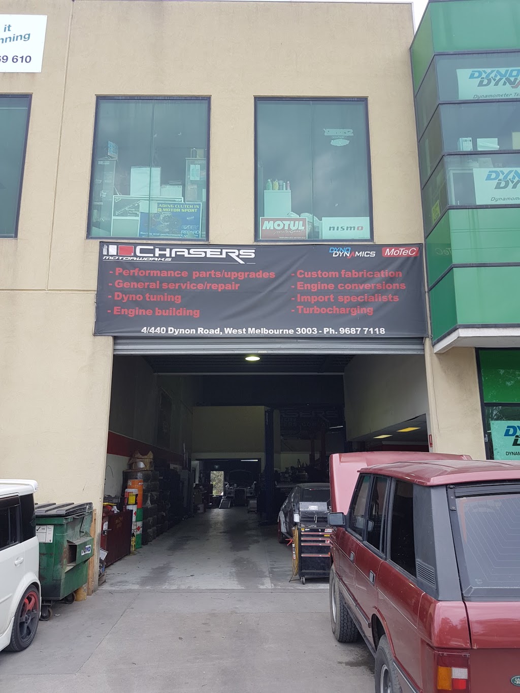 Chasers Motorworks | car repair | 4/440 Dynon Rd, West Melbourne VIC 3003, Australia | 0396877118 OR +61 3 9687 7118