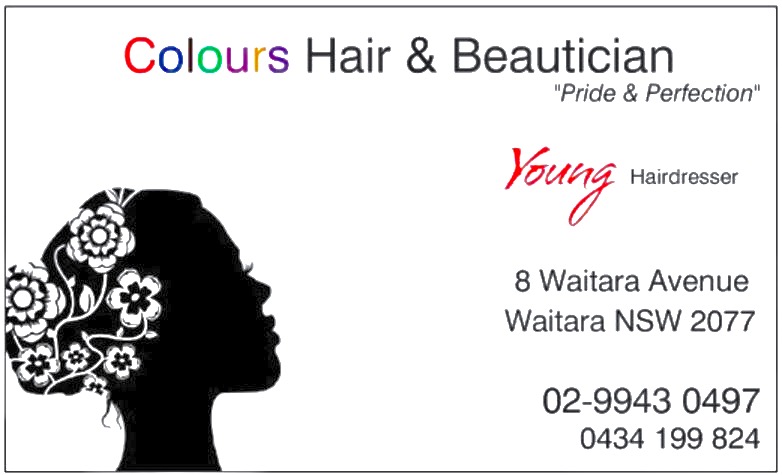 Colours Hair & Beautician | hair care | 8 Waitara Ave, Waitara NSW 2077, Australia | 0299430497 OR +61 2 9943 0497