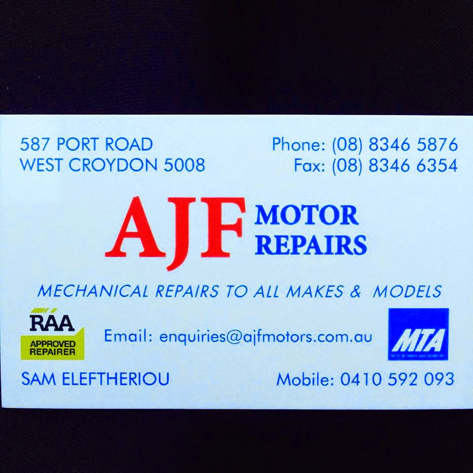 AJF Motor Repairs | car repair | 587 Port Rd, West Croydon SA 5008, Australia | 0883465876 OR +61 8 8346 5876