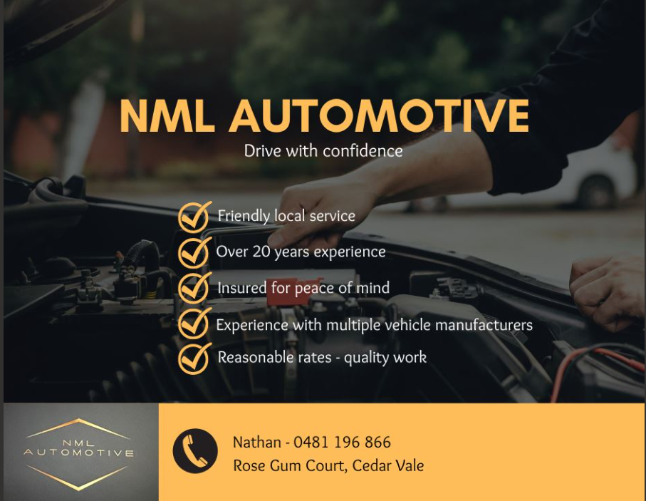 NML Automotive | 5-7 Rose Gum Ct, Cedar Vale QLD 4285, Australia | Phone: 0481 196 866