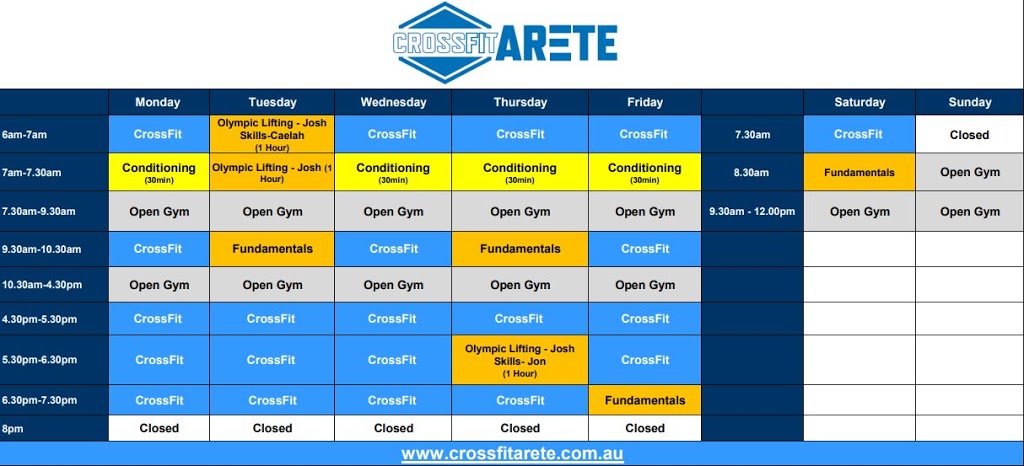 Crossfit Arete | gym | 9/40 Bowman St, Richmond NSW 2753, Australia | 0404407270 OR +61 404 407 270