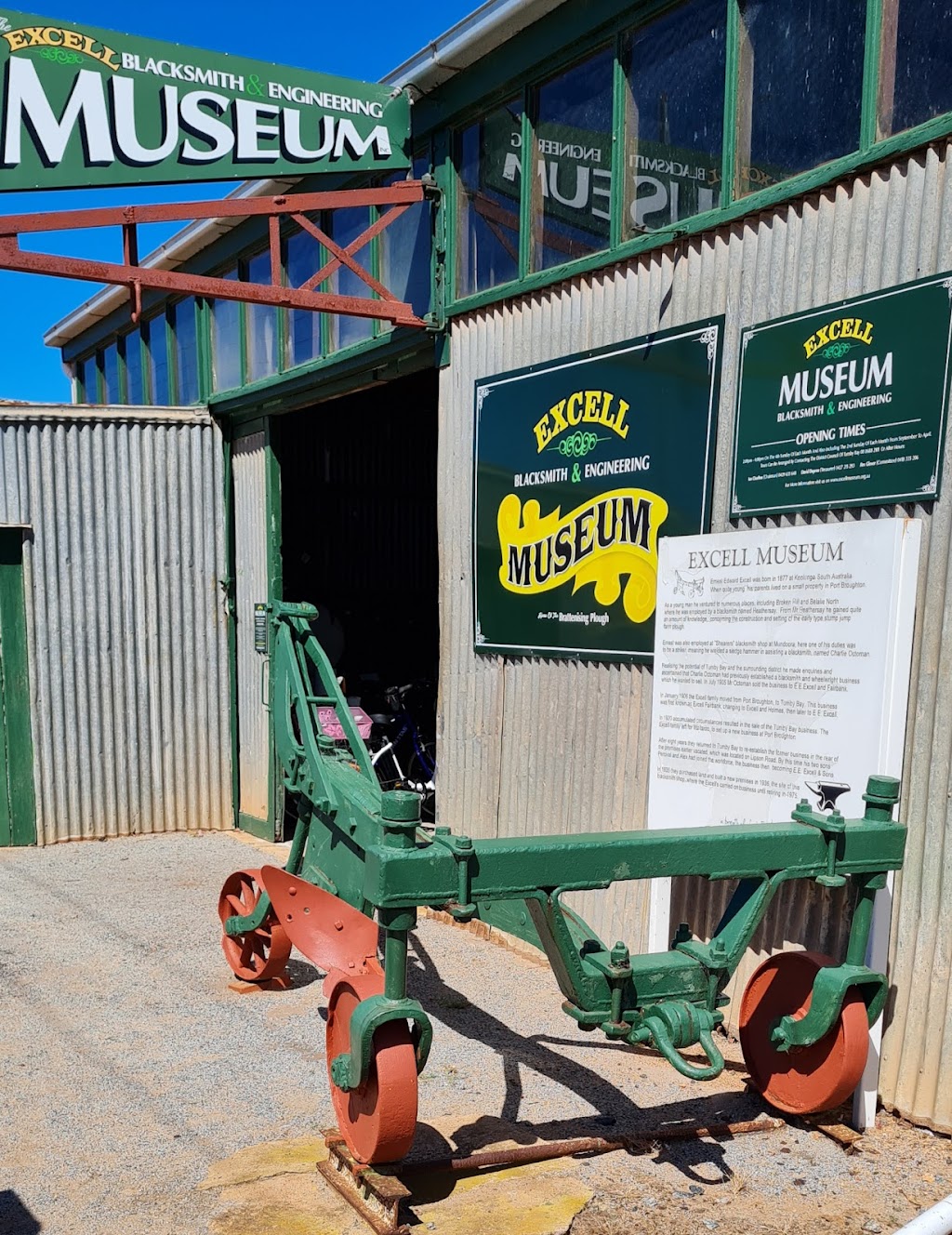 Excell Blacksmith and Engineering Workshop Museum | museum | 7 Barraud St, Tumby Bay SA 5605, Australia | 0886882101 OR +61 8 8688 2101
