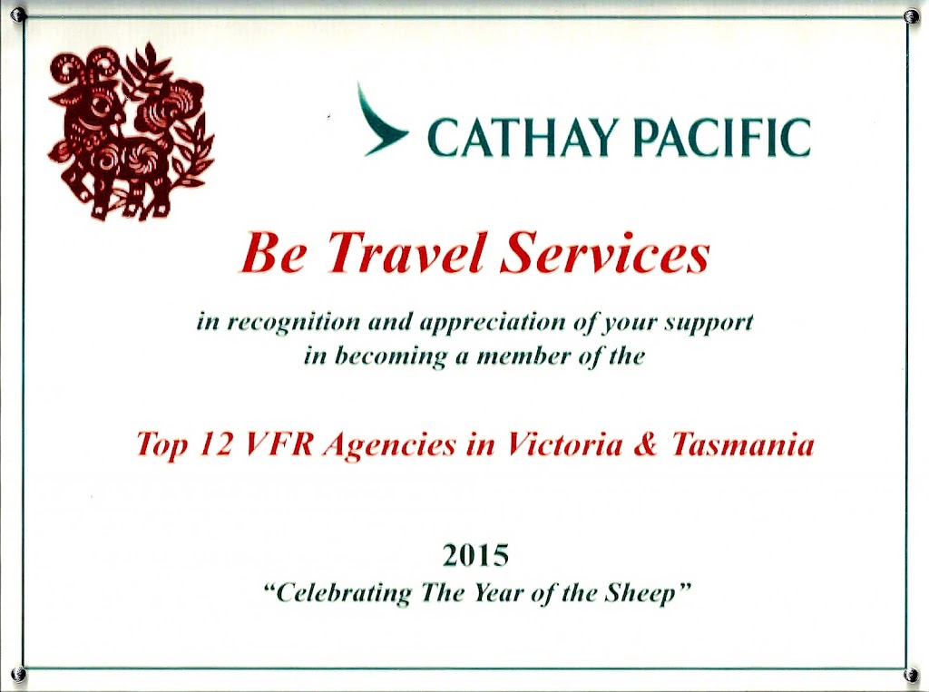 BE Travel Services | 102 Canterbury Rd, Blackburn South VIC 3130, Australia | Phone: (03) 9878 8788