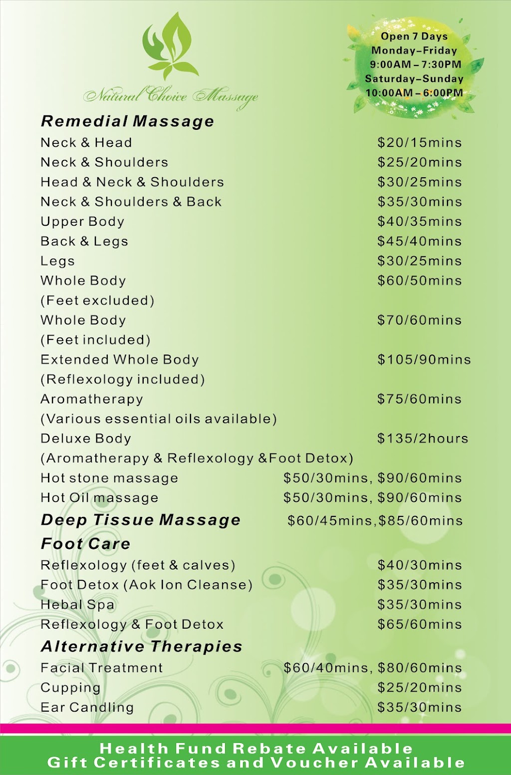 Natural Choice Massage | E Point Ave, Haywards Bay NSW 2530, Australia | Phone: 0419 922 681