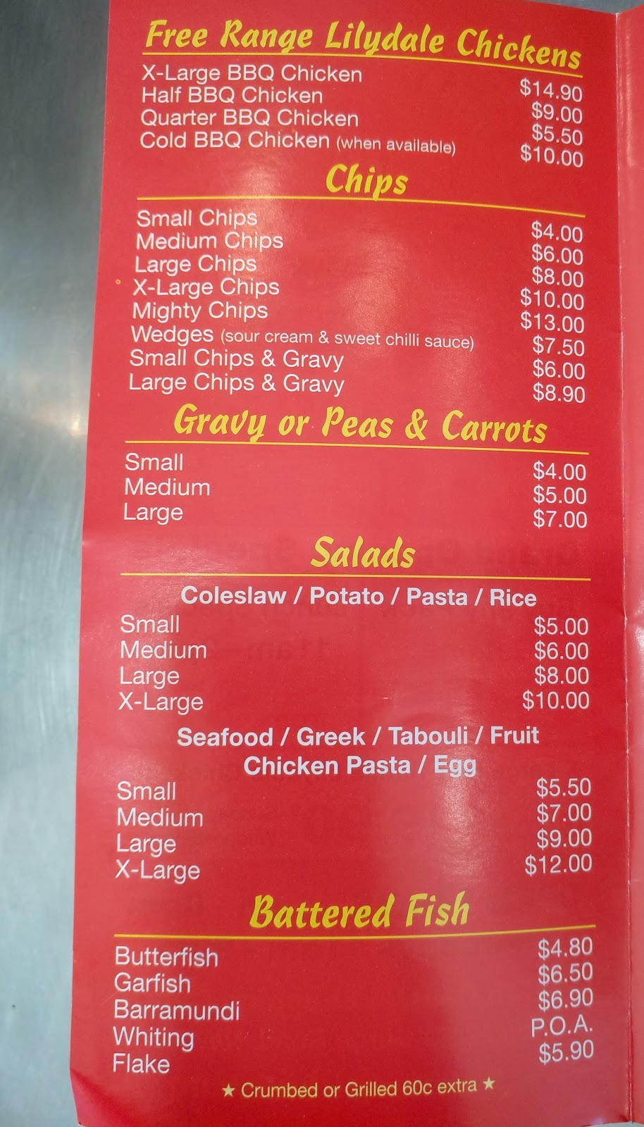 Mighty Chicken & Seafood | restaurant | Shop 22/84 Gorge Rd, Newton SA 5074, Australia | 0881653711 OR +61 8 8165 3711