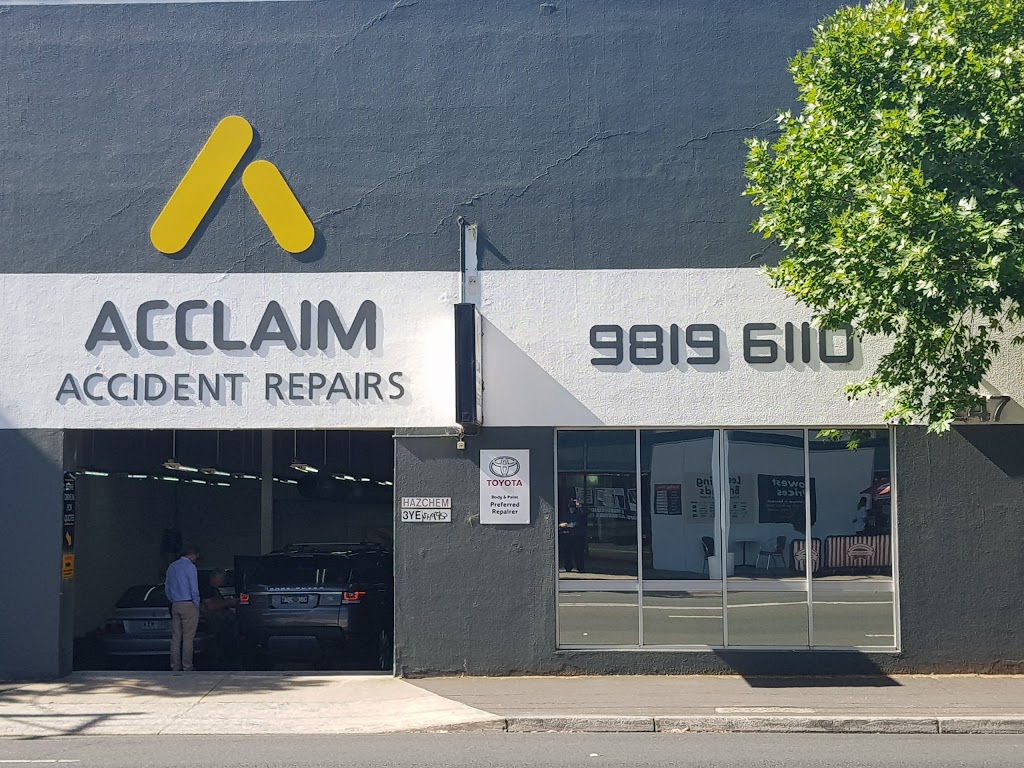 Acclaim Accident Panel Smash Repairs Hawthorn | car repair | 247 Burwood Rd, Hawthorn VIC 3122, Australia | 0398196110 OR +61 3 9819 6110