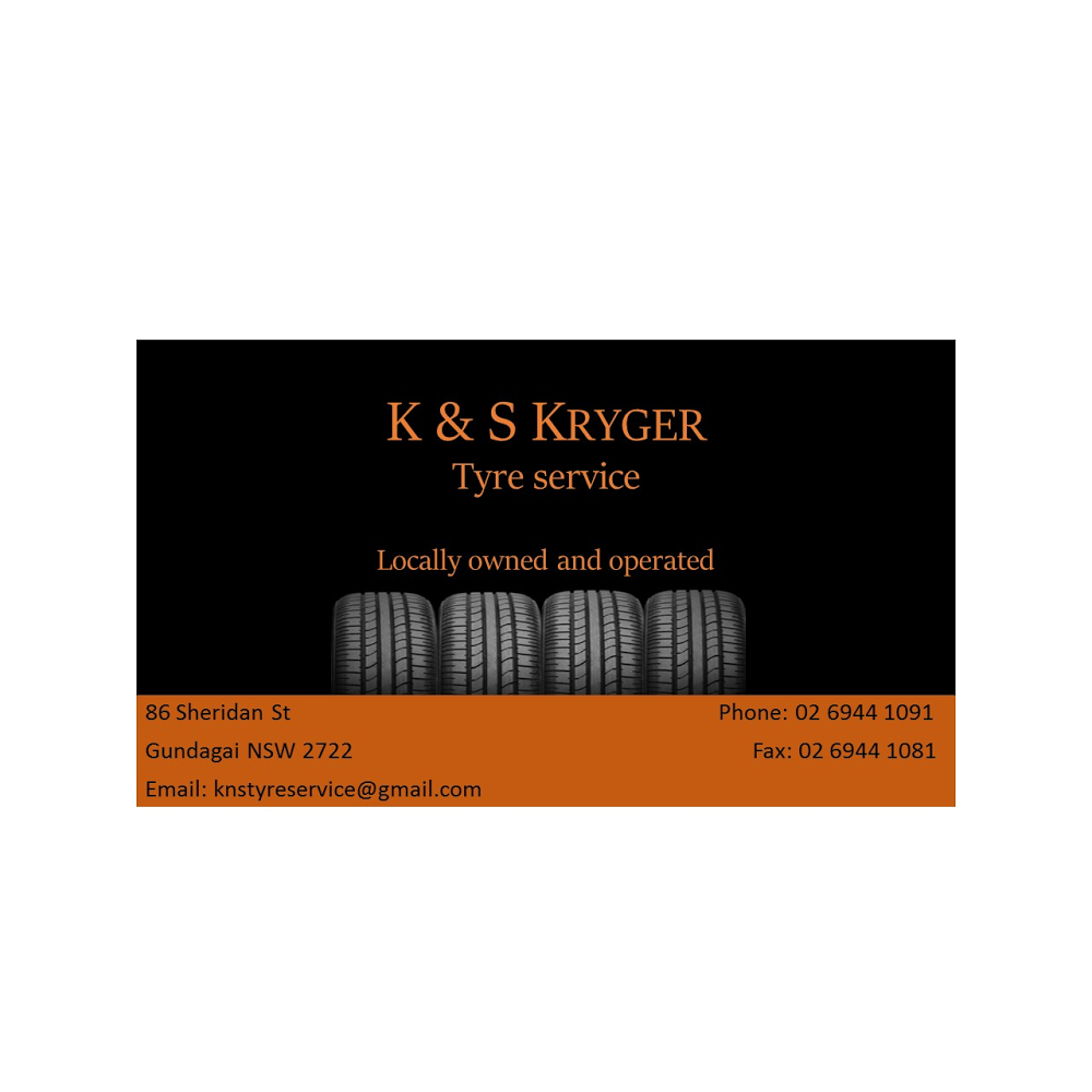 K & S Kryger Tyre Service | car repair | 86 Sheridan St, Gundagai NSW 2722, Australia | 0269441091 OR +61 2 6944 1091