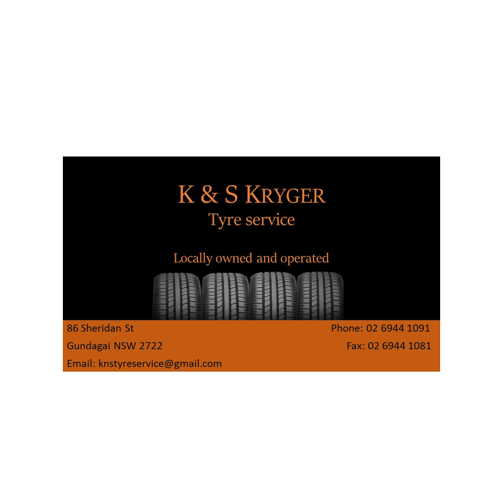 K & S Kryger Tyre Service | 86 Sheridan St, Gundagai NSW 2722, Australia | Phone: (02) 6944 1091