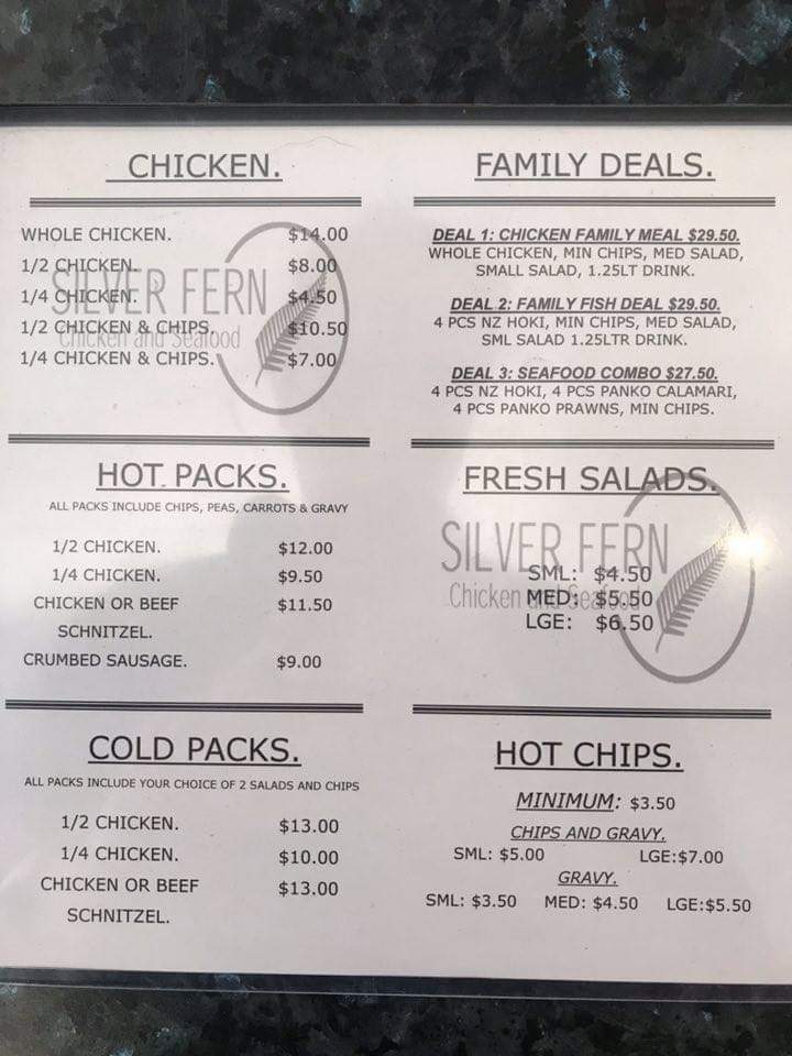 Silver Fern Chicken And Seafood | restaurant | Morphett Vale SA 5162, Australia | 0881848198 OR +61 8 8184 8198