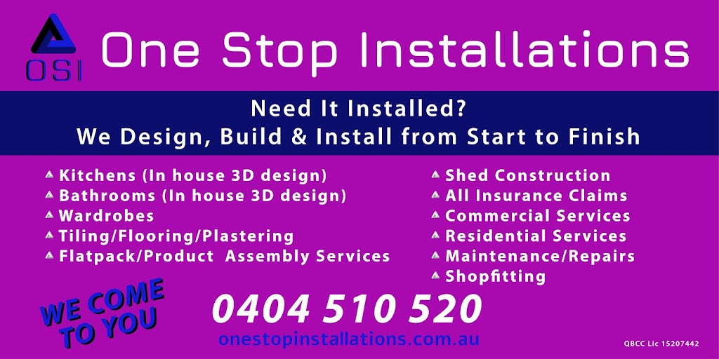 One Stop Installations | general contractor | 76 William St, Howard QLD 4659, Australia | 0404510520 OR +61 404 510 520