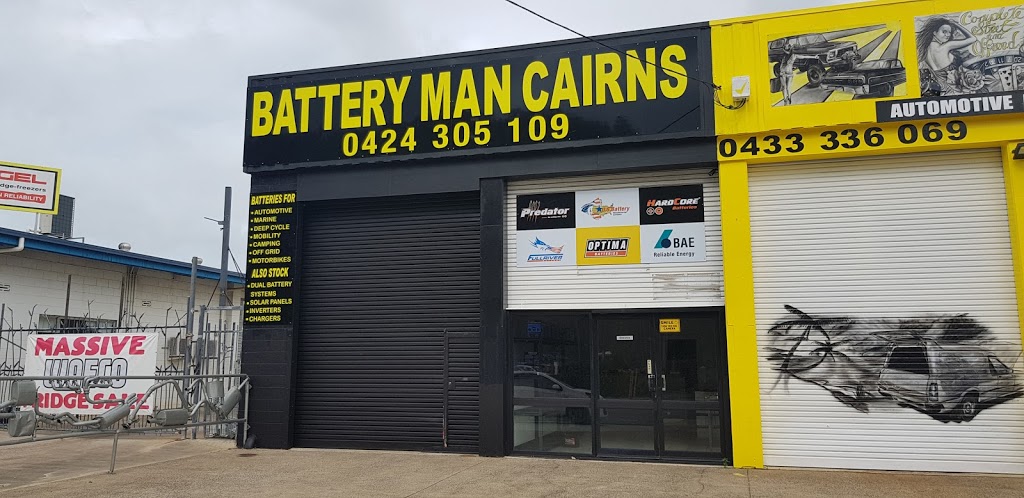 Battery Man Cairns | 1/442 Sheridan St, Cairns North QLD 4870, Australia | Phone: 0424 305 109