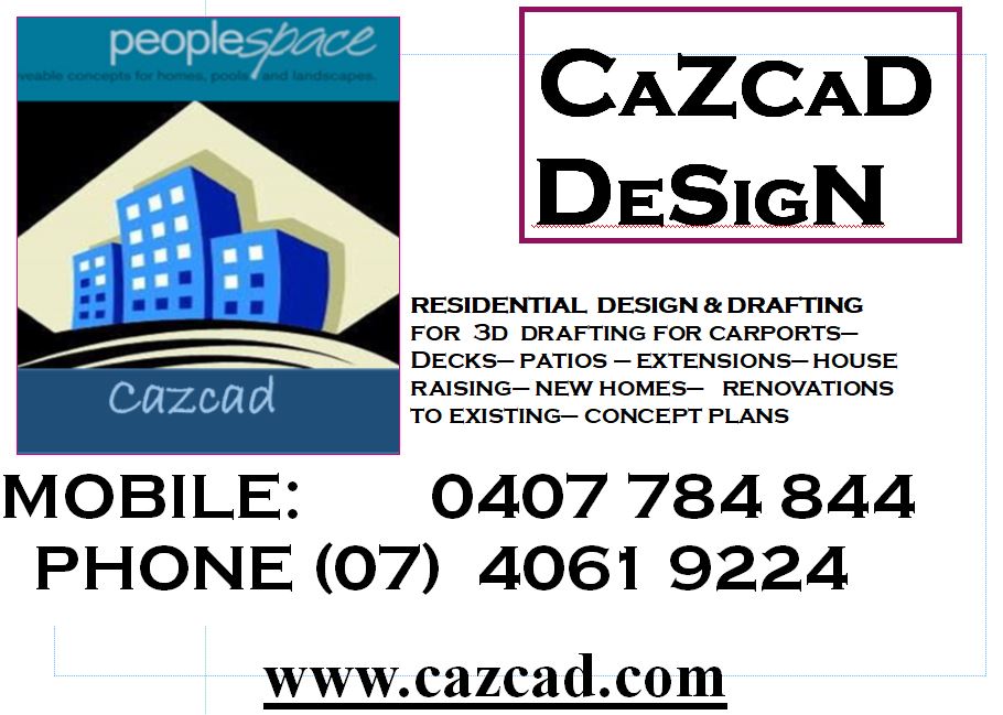 CaZCaD Design | 7 Palmerston Dr, Innisfail QLD 4860, Australia | Phone: (07) 4061 9224