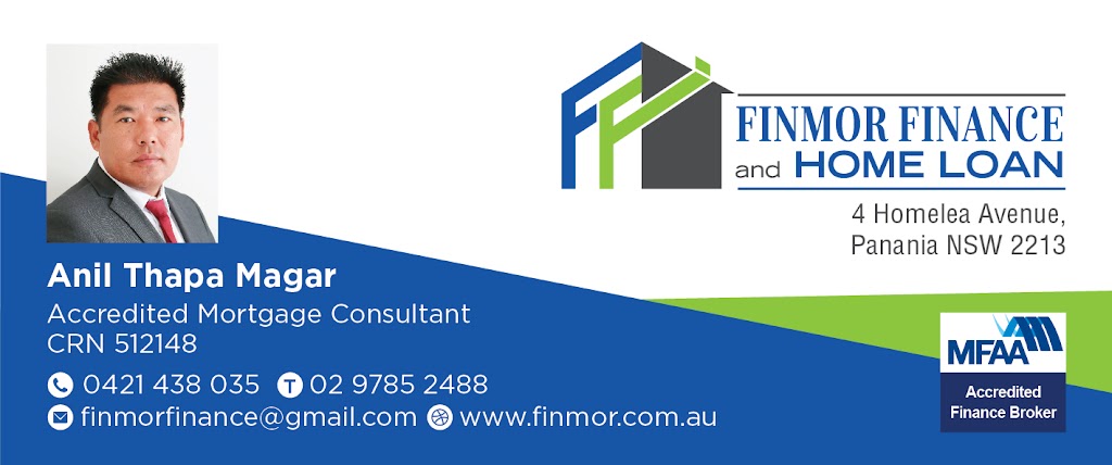 Finmor Finance & Home Loans | finance | 4 Homelea Ave, Panania NSW 2213, Australia | 0421438035 OR +61 421 438 035