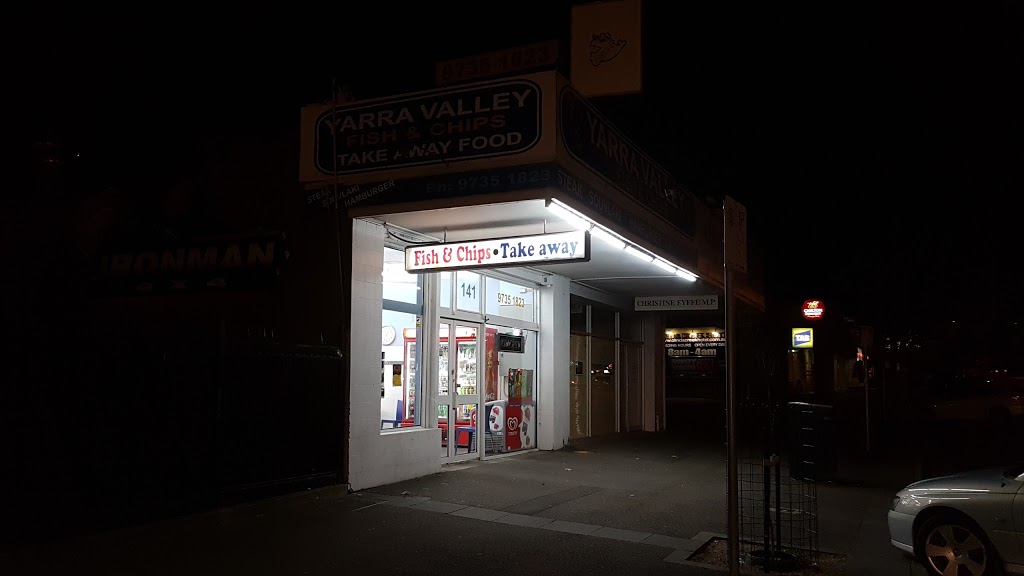 Yarra Valley Fish & Chips | restaurant | 141 Main St, Lilydale VIC 3140, Australia | 0397351823 OR +61 3 9735 1823