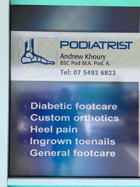 Andrew Khoury Podiatry | doctor | 768 Nicklin Way, Currimundi QLD 4551, Australia | 0754926822 OR +61 7 5492 6822