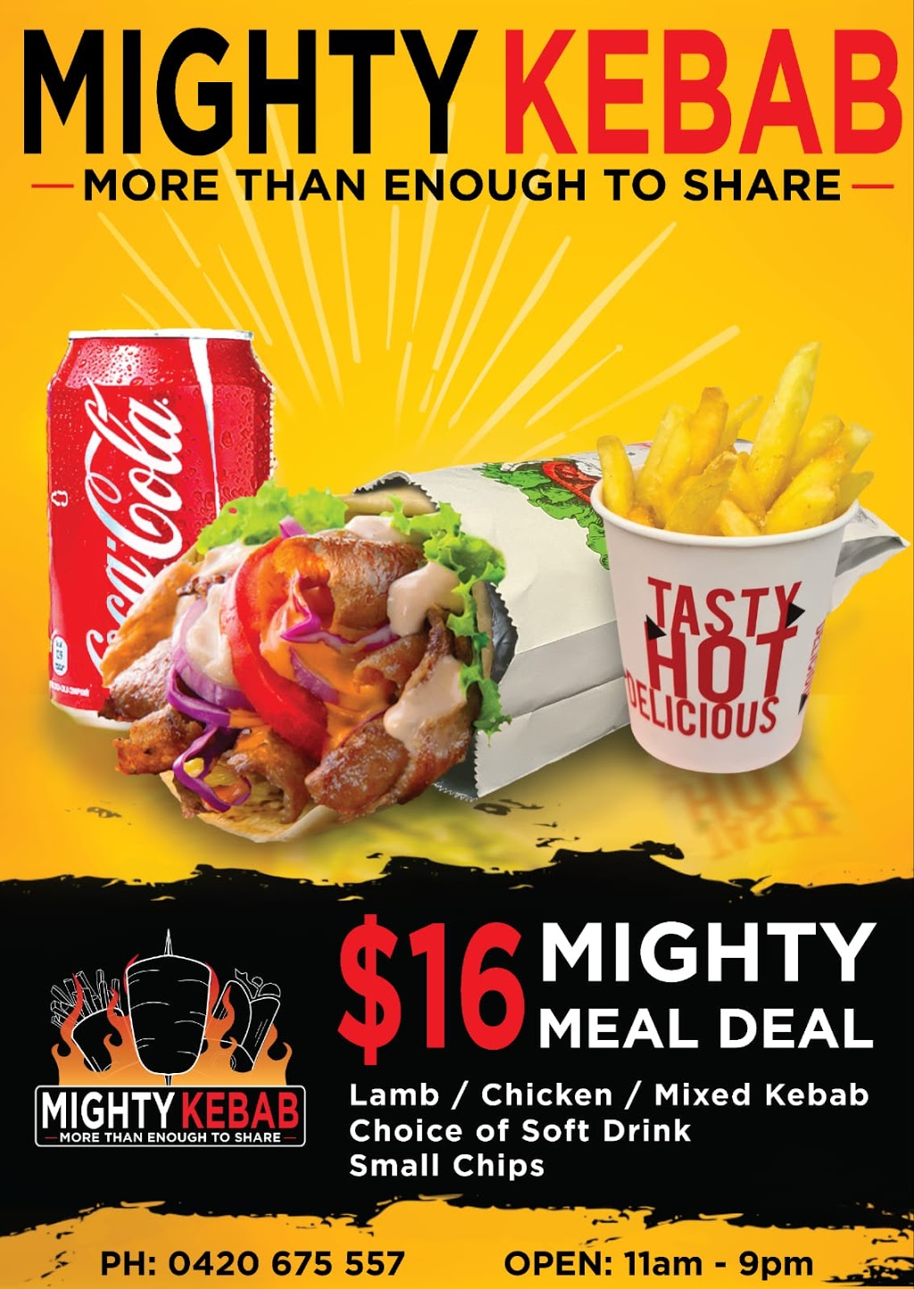 Mighty kebab Wonthaggi | restaurant | Shop 7/2 Biggs Dr, Wonthaggi VIC 3995, Australia | 0420675557 OR +61 420 675 557